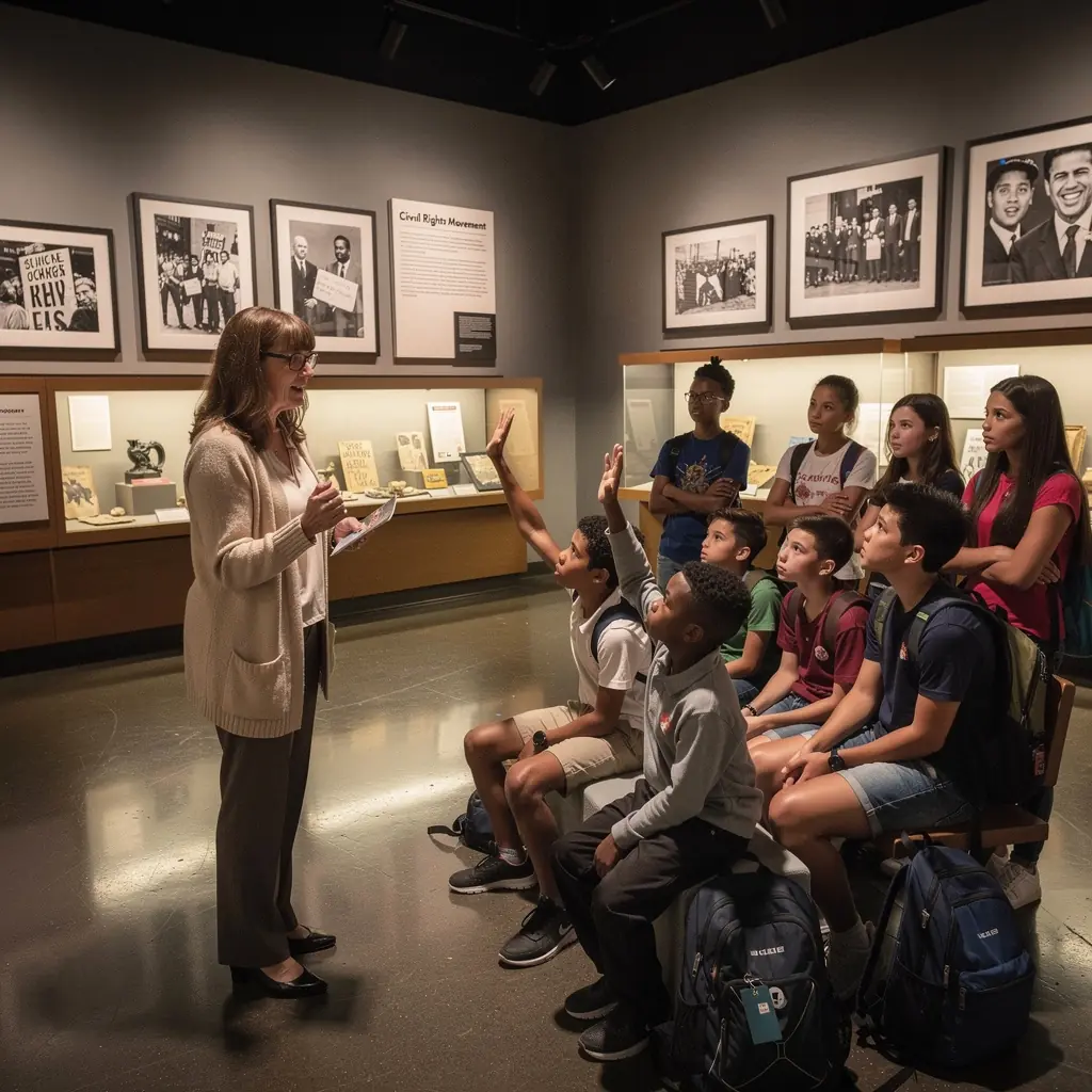 Plakat zapraszający na wydarzenie kulturalne w lokalnym centrum sztuki.